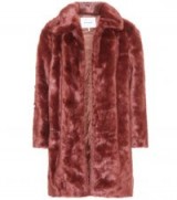FRAME Faux fur coat / spice-red winter coats