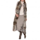Stella McCartney Fur Free Fur Adalia Waistcoat | long fluffy gilets | sleeveless longline coats | winter luxe