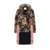 Stella McCartney Fur Free Fur Jacquard Rosemarie Coat | floral statement coats | winter style