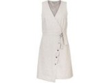 Oliver Bonas Limit Wool Wrap Dress / asymmetric pinafore dresses / layering fashion