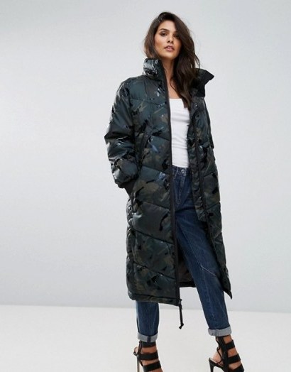 G-Star Alaska Boyfriend Camo Padded Jacket – stylish winter coats - flipped