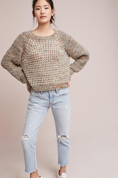 Moth Hillwalk Sweater | neutral chunky knit sweaters