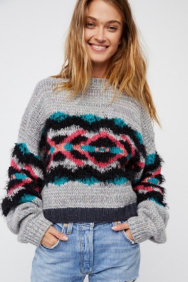 Free People I Heart You Jumper | boxy cropped jumpers | textured knitwear - flipped