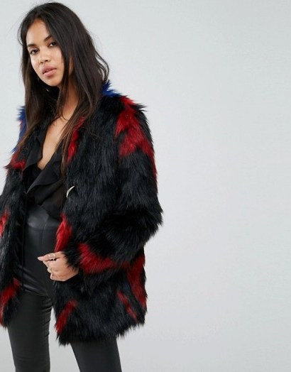 Ivyrevel Multi Colour Fur Coat – fluffy winter coats – glam it up! - flipped