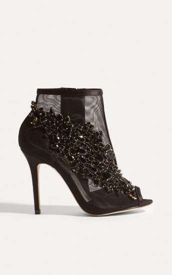 Karen Millen JEWEL ENCRUSTED SHOE BOOTS – party shoes – jewelled booties