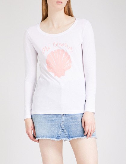 LADY GARDEN Suki Waterhouse cotton-jersey top | graphic print T-shirts | celebrity co-designed tees