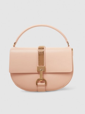 LANVIN‎ Pink Leather Handbag With Gold Chain Detail