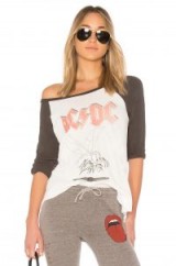 Lauren Moshi MAGLAN BOYFRIEND ACDC TEE / slogan/graphic print t-shirts