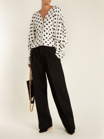JACQUEMUS Le Grand Pantalon wide-leg wool trousers – smart black tailored trousers – wardrobe essentials
