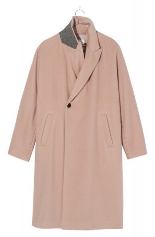 MADEWELL Atlas Cocoon Coat | pink winter coats - flipped