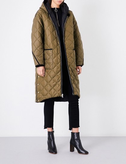MAJE Gabony reversible quilted coat | winter coats - flipped