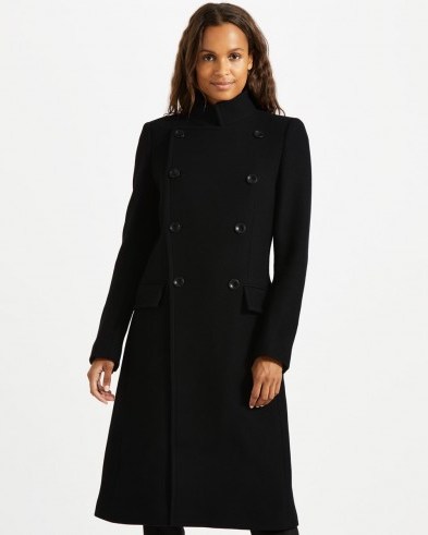 JIGSAW MARITIME COAT ~ smart black winter coats - flipped