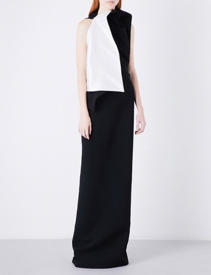 MATICEVSKI Morphology woven gown – modern monochrome event gowns - flipped