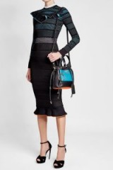 VERSACE Mini Daydreamer Leather Shoulder Bag ~ colour block bags