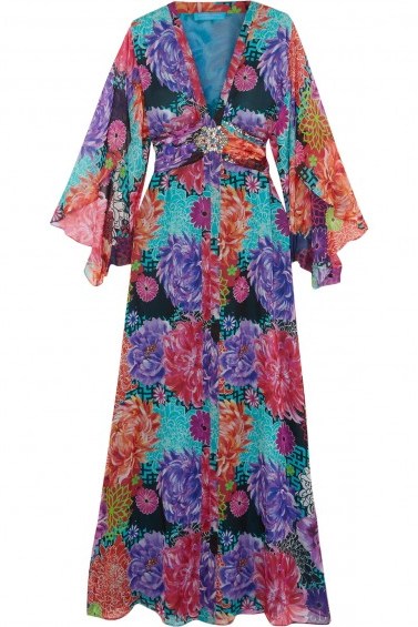 MATTHEW WILLIAMSON Miyazaki Mirage crystal-embellished silk gown / multi coloured occasion gowns - flipped