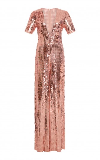 Temperley London Heart Charm Jumpsuit ~ pink sequinned jumpsuits