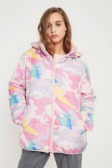 NICOPANDA Uptown Colourful Camo Puffer Jacket – quilted funnel neck jackets – casual style