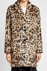 THE KOOPLES Leopard Print Faux Fur Coat – glamorous winter coats