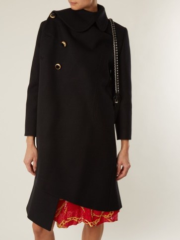BALENCIAGA Pulled Feminine coat ~ asymmetric coats - flipped