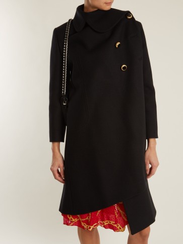 BALENCIAGA Pulled Feminine coat ~ asymmetric coats