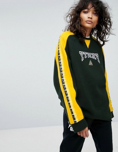 Puma X Fenty Crew Neck Pullover With Taping - flipped