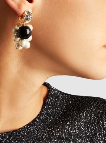 ‎RACHEL COMEY‎ Mira Crystal And Pearl Earrings ~ statement jewellery