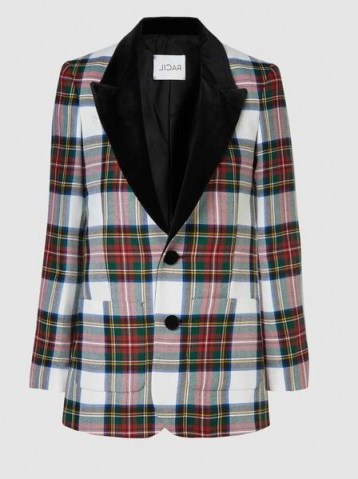 RACIL‎ Yorkshire Tartan Single-Breasted Wool Blazer / checked jackets / plaid blazers - flipped