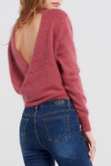 STORETS Sallena Open Back Pullover | pink wrap style jumpers | soft feel pullovers
