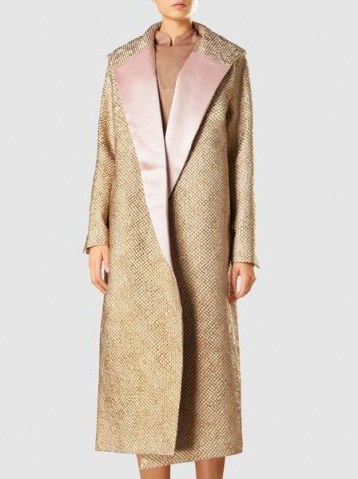 SANDRA MANSOUR‎ Metallic Tweed Coat ~ luxe coats - flipped