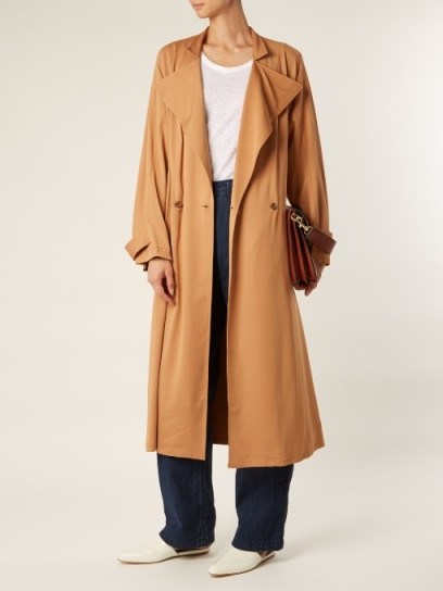 RACHEL COMEY Shameless oversized double-breasted trench coat ~ camel brown coats ~ stylish winter macs - flipped
