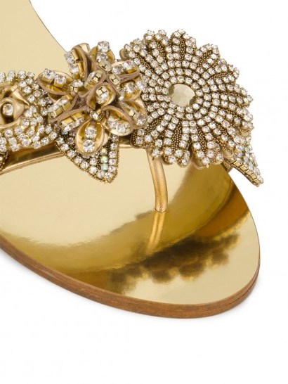 SOPHIA WEBSTER Lilico crystal embellished flat sandals - flipped
