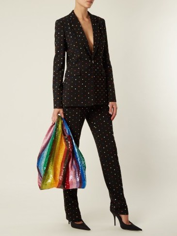 ASHISH Striped sequin-embellished bag ~ rainbow bags - flipped