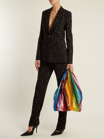 ASHISH Striped sequin-embellished bag ~ rainbow bags