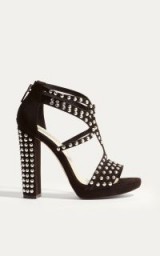 Karen Millen STUDDED PLATFORM SANDAL – stud embellished strappy platforms – evening heels