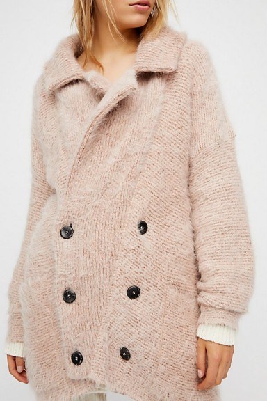 FREE PEOPLE Take Two Jumper Coat / luxe knitted jackets - flipped