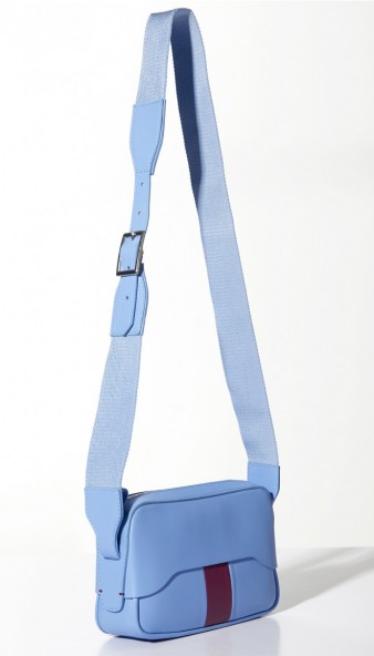 TIBI BÉBÉ BAG BY MYRIAM SCHAEFER | small blue leather shoulder bags