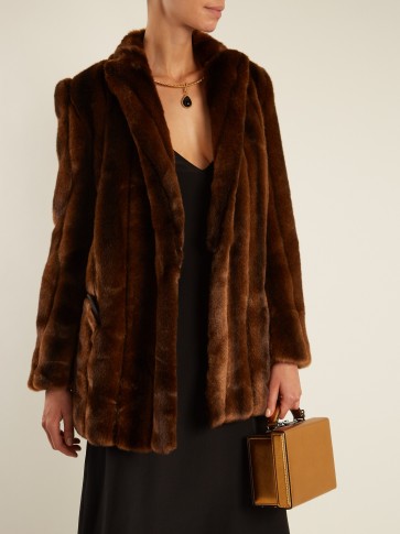 BLAZÉ MILANO Toytown Everyday faux-fur jacket ~ chocolate-brown jackets ~ luxe vintage style outerwear