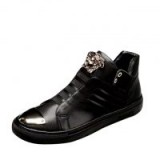 $148.00 Versace Leather High-top Sneakers