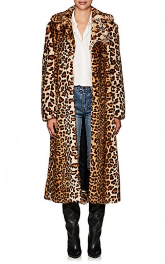 VIVETTA Ronda Leopard-Print Faux-Fur Coat ~ luxe winter coats