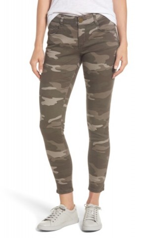 WIT & WISDOM Ab-solution Camo Stretch Ankle Skinny Jeans | camouflage print denim