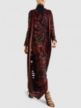 ZERO + MARIA CORNEJO‎ Miu Metallic Striped Open-Shoulder Long Dress ~ long chic evening dresses