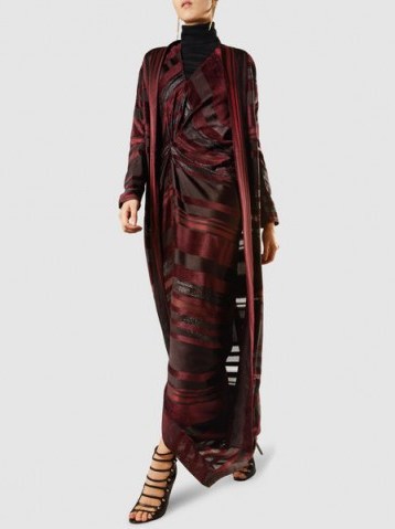 ZERO + MARIA CORNEJO‎ Miu Metallic Striped Open-Shoulder Long Dress ~ long chic evening dresses - flipped