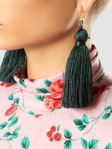 ZEUS+DIONE‎ Kira Rayon Tassel Earrings - flipped