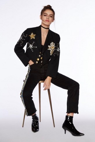 Nasty Gal After Party Vintage Justify My Love Jacket ~ jewelled jackets - flipped