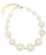 DIANA BROUSSARD Aphrodite Pearl and Bead Necklace ~ faux pearl statement necklaces ~ evening accessory