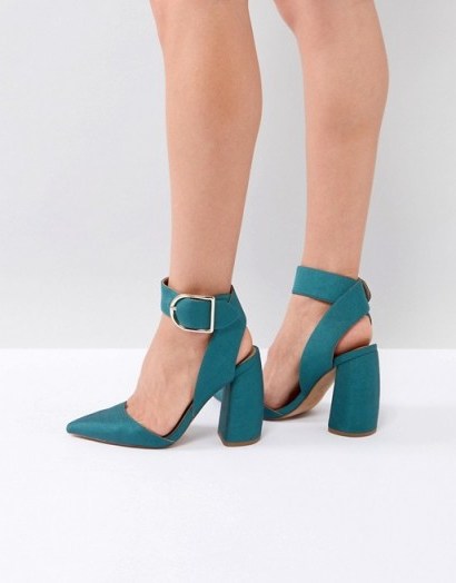 ASOS PACIFIC High Heels ~ green party shoes - flipped
