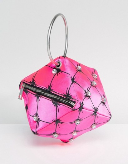 ASOS X Mary Benson Cube Clutch Bag ~ pink evening bags