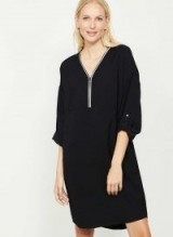 MINT VELVET BLACK COCOON DRESS / chic dresses