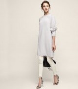 REISS BLANCA CREW-NECK KNIT DRESS HEATHER – chic jumper dresses