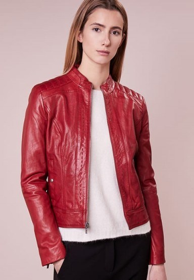 BOSS Orange JANABELLE Leather jacket ~ red jackets ~ casual style - flipped